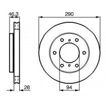 ΔΙΣΚΟΣ ΦΡΕΝΩΝ ΕΜΠΡΟΣ MITSUBISHI PAJERO