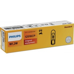 ΛΑΜΠΑ PHILIPS T5 12V-1,2W W2x4.6d Χωρίς κάλυκα