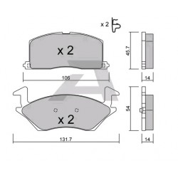 ΤΑΚΑΚΙΑ ΕΜΠΡΟΣ TOYOTA STARLET P8