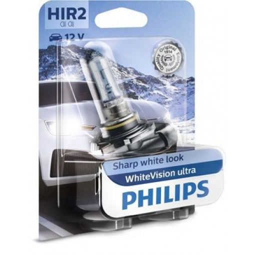 ΛΑΜΠΑ PHILIPS HIR2 White Vision Ultra 12V-55W