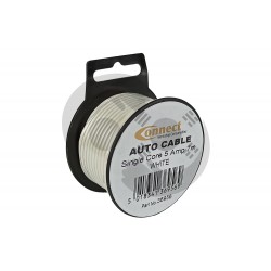 ΚΑΛΩΔΙΟ ΛΕΥΚΟ Single Core 0,65mm 5 Amp 7 Μέτρα