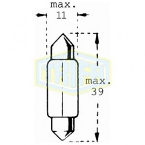ΛΑΜΠΑ TRIFA C5W 12V-5W SV 8,5 11x36mm (Σωληνωτή)