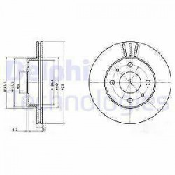 ΔΙΣΚΟΣ ΦΡΕΝΩΝ ΕΜΠΡΟΣ SUZUKI CARRY DA32